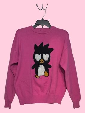 Forever 21 Pink Cartoon Penguin Crewneck Sweater